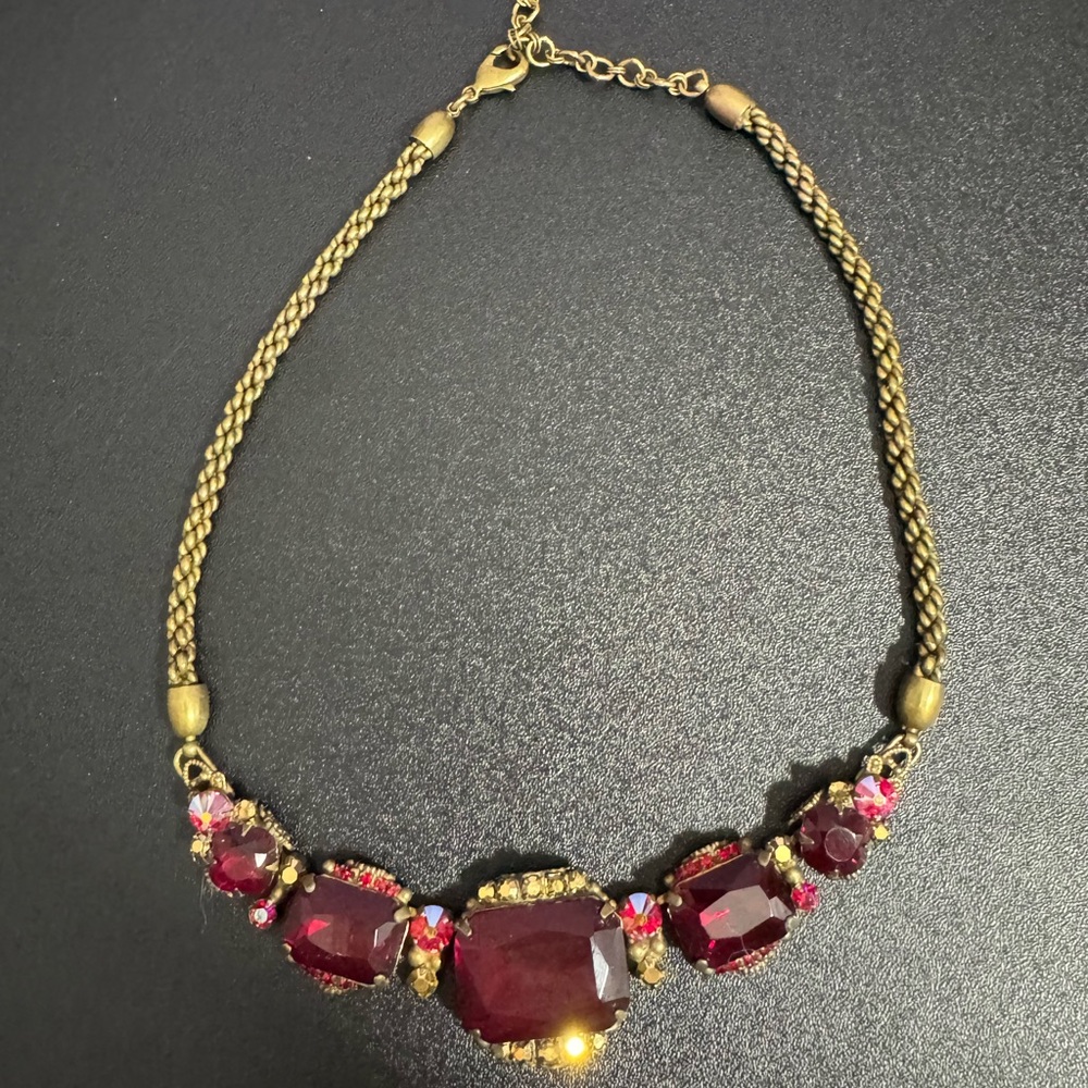 Sorrelli Ruby Cocktail Necklace